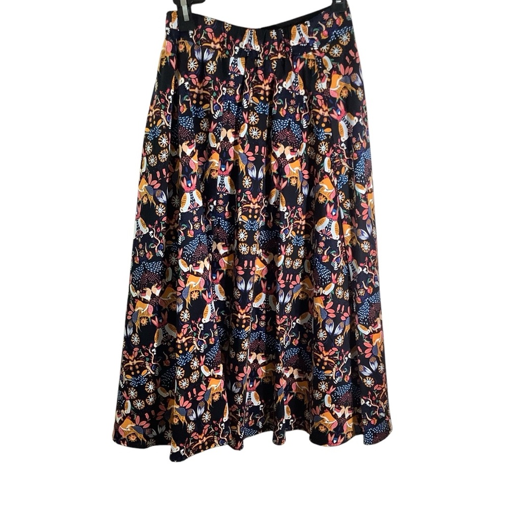 Eva Franco Black Floral Maxi Skirt - Picture 5 of 9